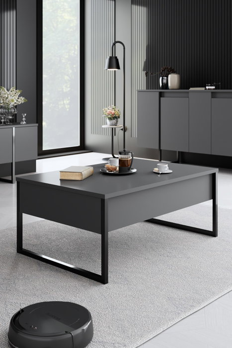 Hanah Home Conjunto de Muebles de Salón Luxe en Nogal y Negro Hanah Home Conjunto de Muebles de Salón Luxe en Nogal y Negro